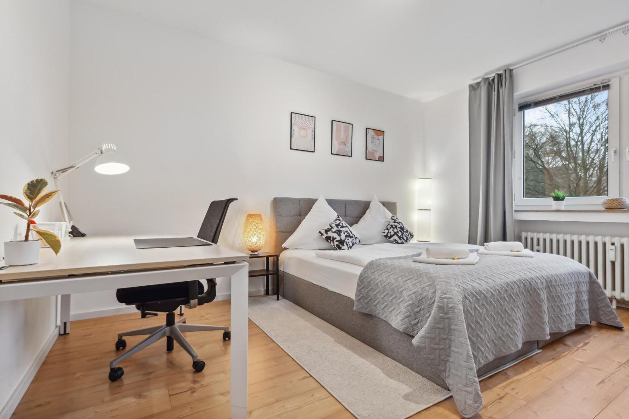 3 Zimmer, 68qm, Parkplatz, Messe Dus, Logport, Duisport Apartment *